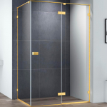 Душевой уголок 140x80 Cezares Bellagio BELLAGIO-AH-1-140/80-C-BORO золото