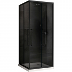 Душевой уголок 90x90 Abber Schwarzer Diamant AG02090BDTH черный 