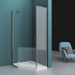 Душевой уголок BelBagno Kraft KRAFT-P-1-80-C-Cr-L хром