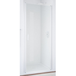 Дверь в душевой проем ЕР 95 01 01 профиль белый стекло прозрачное