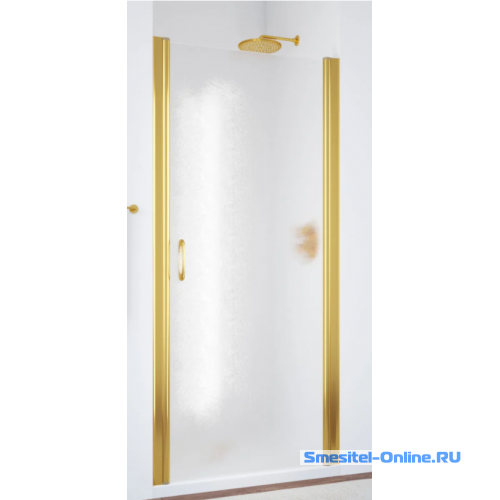 Фото Дверь в душевой проем ЕР 95 09 ARTDECO D1 профиль золото стекло стекло матовое рисунок прозрачный