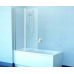 Шторка на ванну 100 см Ravak Chrome CVS2-100 белый+ транспарент 7QLA0100Z1 