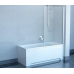 Шторка на ванну 80 см Ravak Pivot PVS1-80 блестящая + Транспарент 79840C00Z1 