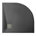 Душевой поддон из стеклопластика 90x90 см Wasserkraft Elbe 74T01 черный