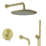 Душевая система Giulini Futuro F6513-3-25BROP бронза матовая