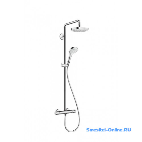 Фото Душевая система для душа Hansgrohe Croma Select Showerpipe 27256400 хром белый