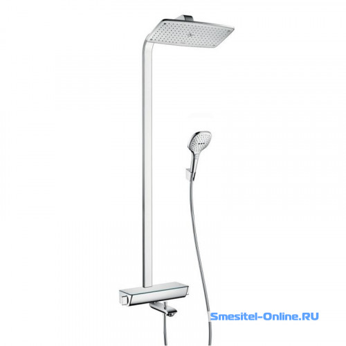 Фото Душевая система Hansgrohe Raindance Select Showerpipe 360 27113400 хром белый