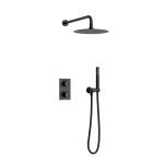 Душевая система термостат   AltroBagnoUnione040408MB черный матовый