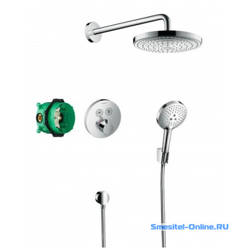 Фото Душевая система для душа с термостатом Hansgrohe Raindance Select S 27297000