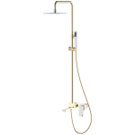 Душевая стойка Boheme Q 148-GCR.2 золото, хром