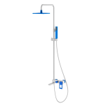 Душевая стойка Boheme Q 148-WUW белый, синий