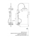 Душевая стойка для ванны Cezares FIRST-CVD-01-M хром/металл 