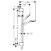 Душевой гарнитур Hansgrohe Croma Select 26570400 хром белый 