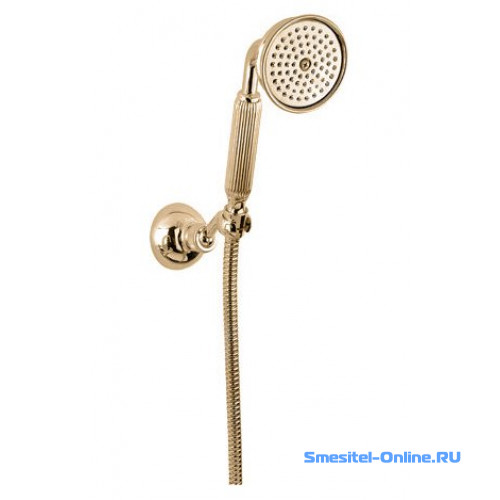 Фото Ручной душ со шлангом и держателем Cezares OLIMP-KD-03/24 золото