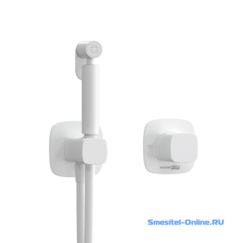 Фото Смеситель с гигиеническим душем Wasserkraft A9551.328.243.232 белый
