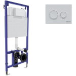 Инсталляция NOVUM для скрытого монтажа унитаза кнопка O4