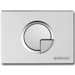  Клавиша смыва Berges Wasserhaus Novum R2 матовый хром 040022