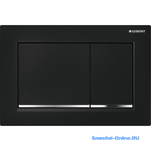 Фото Клавиша смыва Geberit Sigma 30 черный/глянц. хром 115.883.KM.1