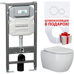 Комплект с унитазом Ceramica Nova Play CN3001_1001W_1000 с сиденьем микролифт