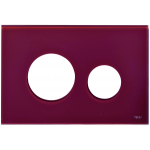 Лицевая панель (без клавиш) Teceloop стекло цвет рубиновый 9240679
