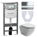 Комплект с унитазом Ceramica Nova Promo Set Ceramica Nova CN4002_1002CH_1000 белый