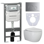 Комплект с унитазом Ceramica Nova Promo Set CN3001_1001M_1000 белый