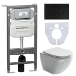 Комплект с унитазом Ceramica Nova Promo Set CN4002_1001B_1000 белый