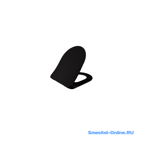 Фото  Крышка с микролифтом Creavit Free KC0903.01.1400E черная матовая съемная