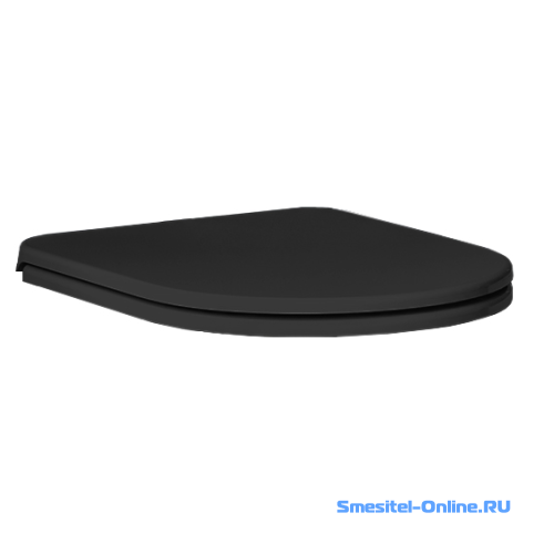 Фото Крышка-сиденье для унитаза Hatria Fusion, Futura, Cenrtica Y9AQ02 черный матовый, с микролифтом