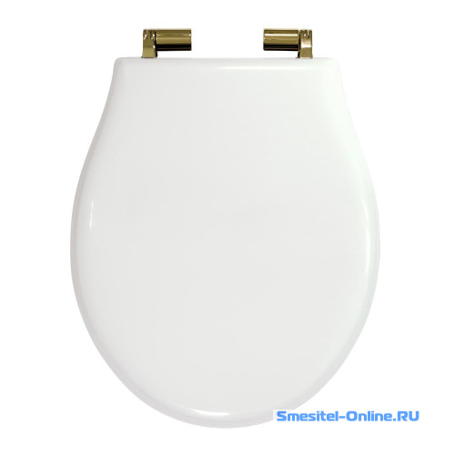 Фото  Крышка сиденье Microlift Migliore Impero ML.IMP-26.210.LB.DO белый золото новый арт. 23242