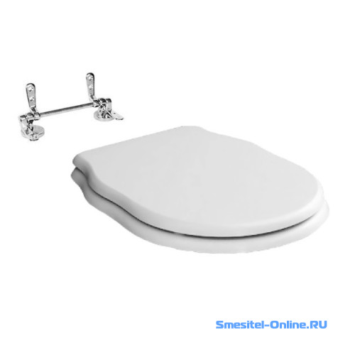 Фото  Крышка-сиденье с микролифтом ArtCeram Hermitage HEA005 0171 белое/хром