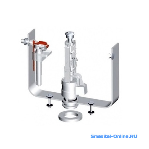 Фото  Механизм смыва ArtCeram HEA010 71 хром