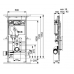 Застенный модуль для установки подвесного унитаза Tecelux400 9600400 