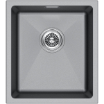Кухонная мойка 41х46 Paulmark Lumi LU41-GRM серый металлик