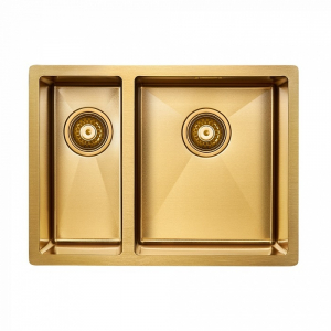 Кухонная мойка 59х44 Paulmark Annex PM545944-BGR брашированное золото