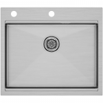 Кухонная мойка 59х51 Paulmark Brim-Pro PM705951-BS брашированная сталь