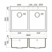 Кухонная мойка 80х53 Omoikiri Bosen 80-2-BL черный 4993836 