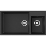 Кухонная мойка 85x46,5 см Omoikiri Tedori 85-2-U-BL черный 4993940