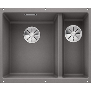 Мойка 55,5x46 см Blanco Subline 340/160-U Silgranit алюметаллик 523550