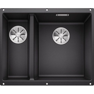 Мойка 55,5x46 см Blanco Subline 340/160-U Silgranit антрацит 523558