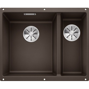 Мойка 55,5x46 см Blanco Subline 340/160-U Silgranit кофе 523557