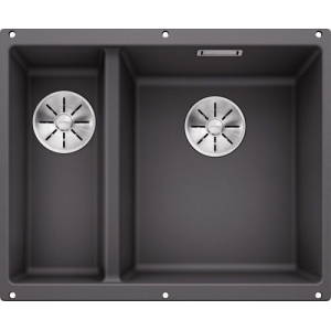 Мойка 55,5x46 см Blanco Subline 340/160-U Silgranit темная скала 523559