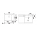 Мойка 73x46 см Blanco Subline 700-U Level Silgranit антрацит 523538 
