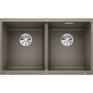 Мойка 75x46 см Blanco Subline 350/150-U Silgranit серый беж 523581