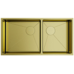 Мойка 85х44 Taki 85-2-LB-U/IF-LG Side нерж.сталь/светлое золото