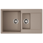 Мойка 86x51 см Omoikiri Daisen 86-2-SA Artgranit/бежевый 4993478