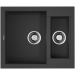 Мойка кухонная 60х50 Sakaime 60-2-BL черный 4993908