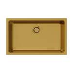 Мойка кухонная 76х46 Omoikiri Okinoshima 76-U/I-G Glossy Natceramic/золото