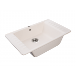  Мойка кухонная 76x48 см GranFest Quarz белый  GF-ZW-71 бел