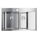 Мойка кухонная 78x51 см Akisame 78-2-IN-L Omoikiri 4973062